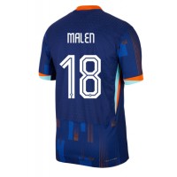 Maglie da calcio Olanda Donyell Malen #18 Seconda Maglia Europei 2024 Manica Corta